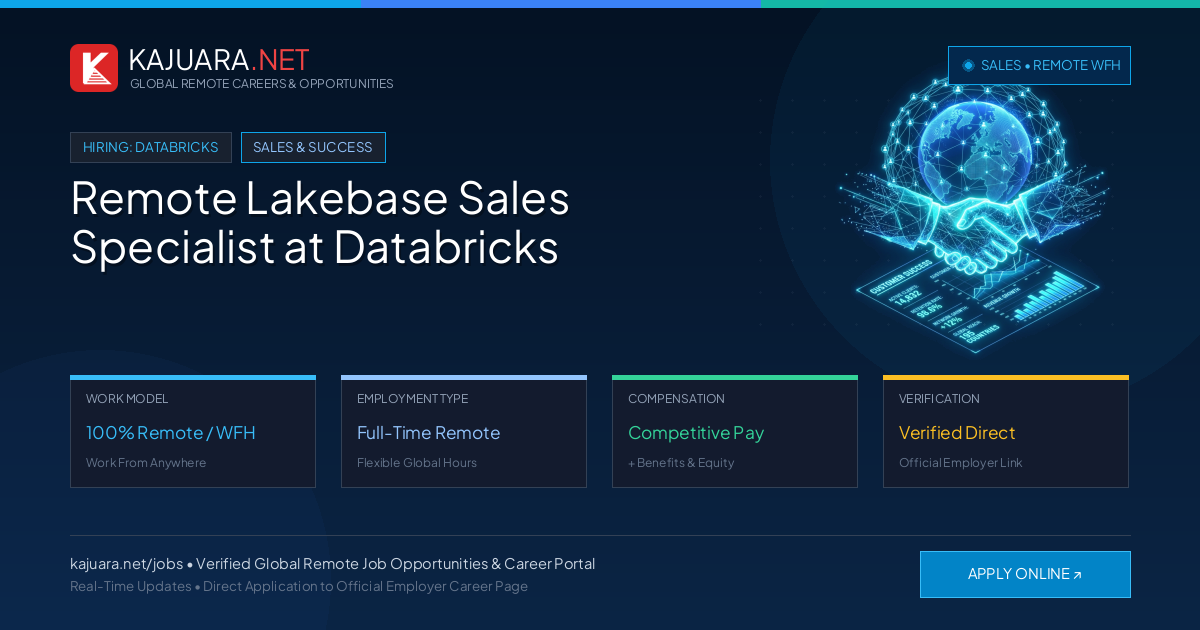 Remote Lakebase Sales Specialist at Databricks - Work From Home