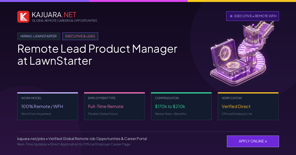 Remote Lead Product Manager at LawnStarter - Work From Home