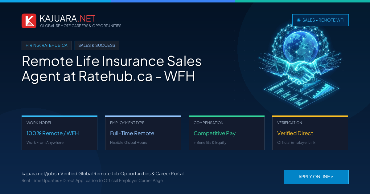 Remote Life Insurance Sales Agent at Ratehub.ca - WFH