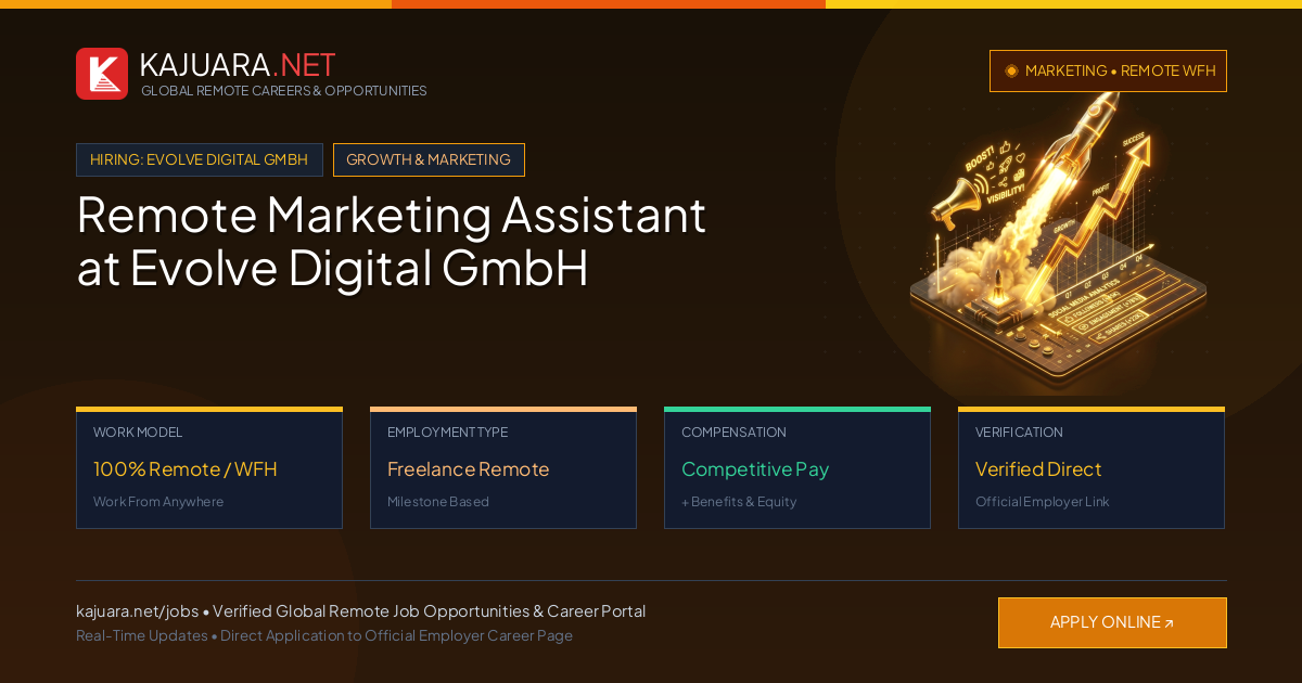 Remote Marketing Assistant at Evolve Digital GmbH - Work From Home