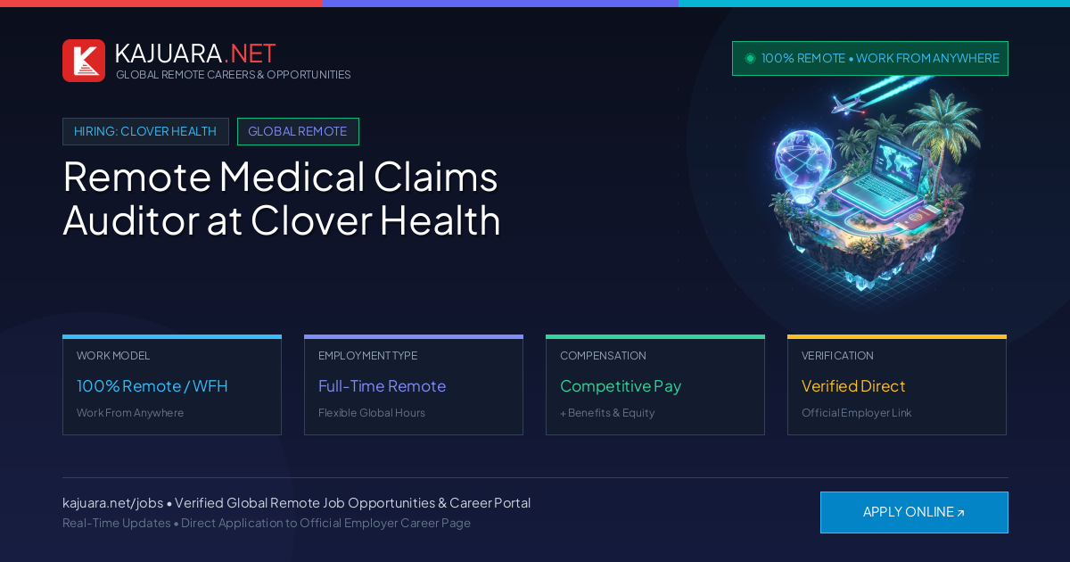 Remote Medical Claims Auditor at Clover Health - Work From Home