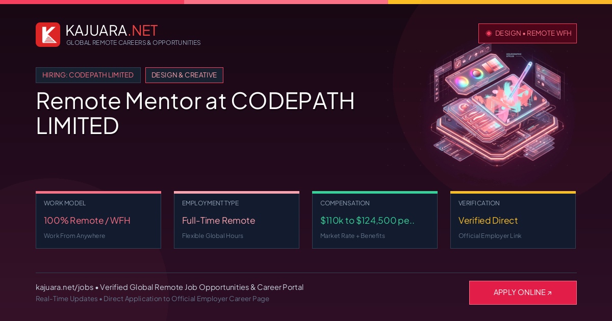 Remote Mentor at CODEPATH LIMITED - Work From Home