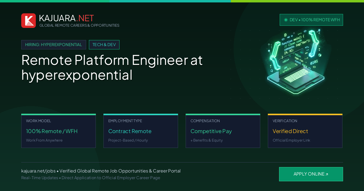 Remote Platform Engineer at hyperexponential - Work From Home