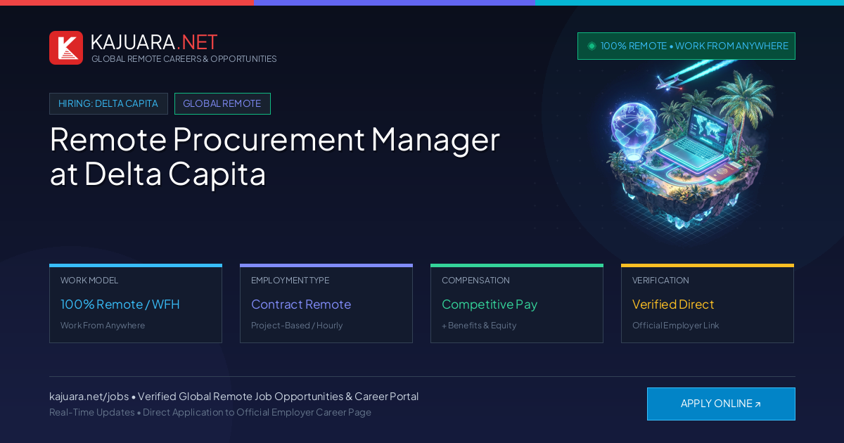 Remote Procurement Manager at Delta Capita - Work From Home