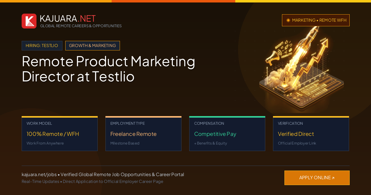 Remote Product Marketing Director at Testlio - Work From Home