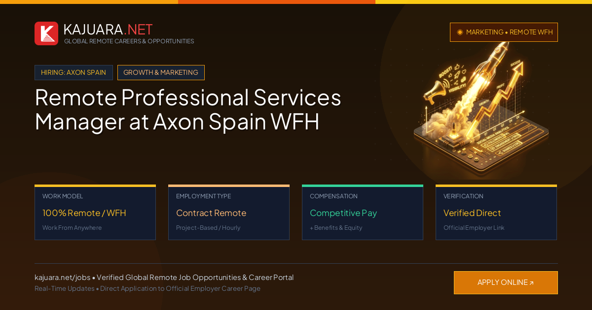 Remote Professional Services Manager at Axon Spain WFH