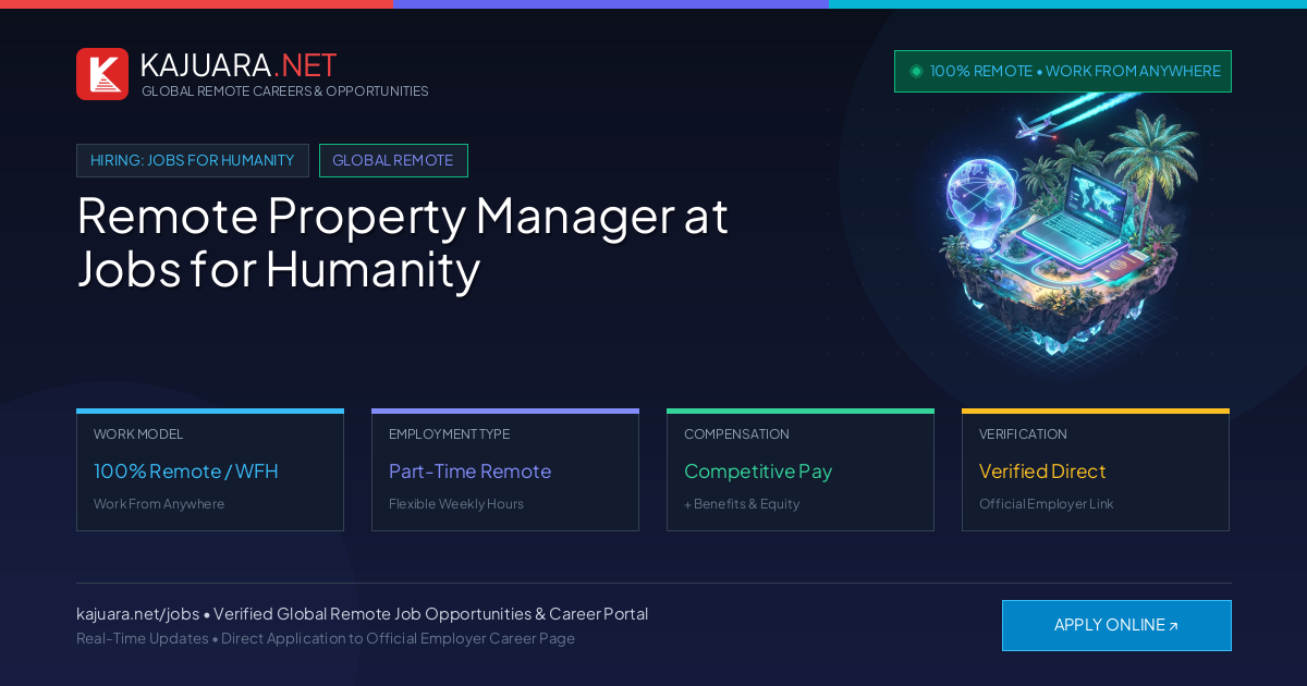 Remote Property Manager at Jobs for Humanity (Work From Home)
