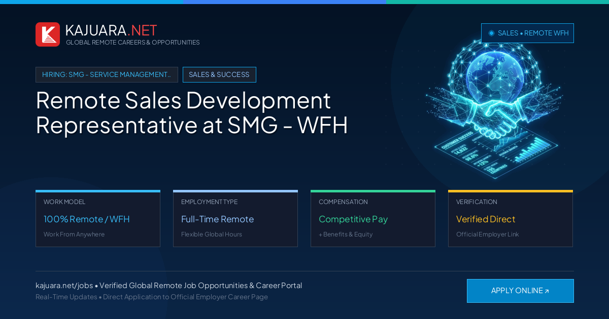 Remote Sales Development Representative at SMG - WFH