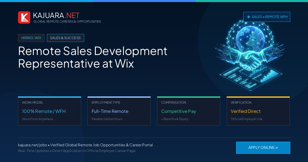 Remote Sales Development Representative at Wix - Work From Home