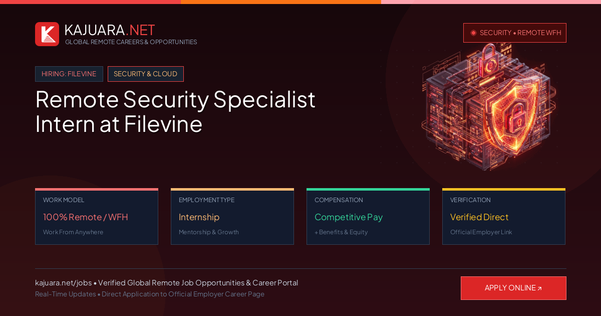 Remote Security Specialist Intern at Filevine - Work From Home