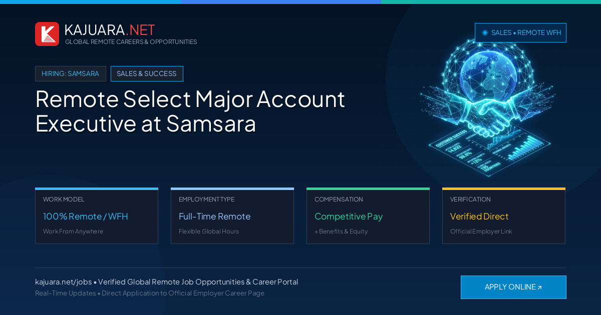 Remote Select Major Account Executive at Samsara - Work From Home