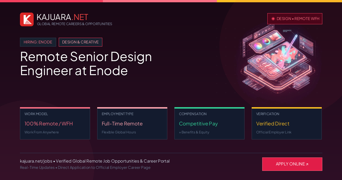 Remote Senior Design Engineer at Enode - Work From Home