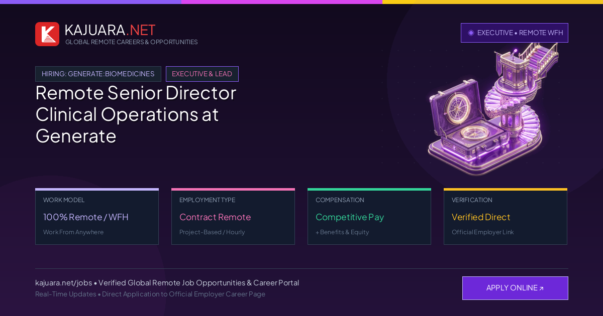 Remote Senior Director Clinical Operations at Generate Biomedicines
