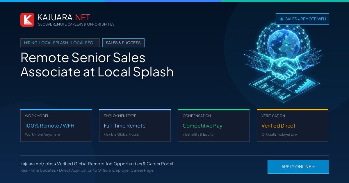 Remote Senior Sales Associate at Local Splash - Work From Home
