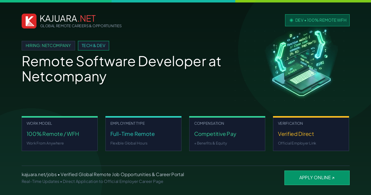 Remote Software Developer at Netcompany - Work From Home