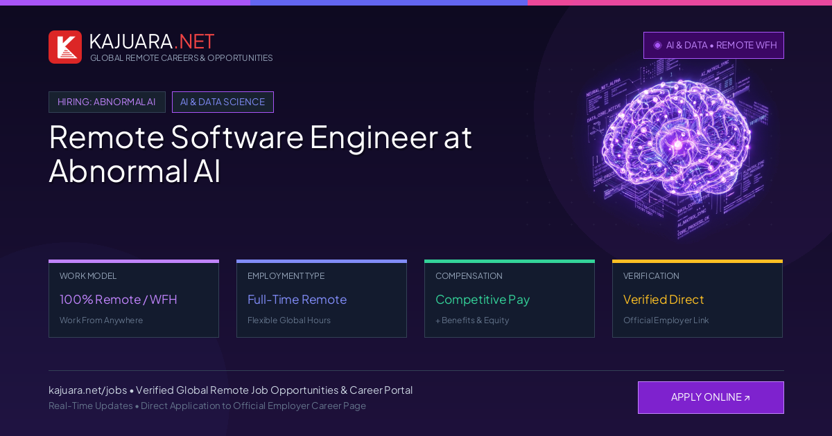 Remote Software Engineer at Abnormal AI - Work From Home