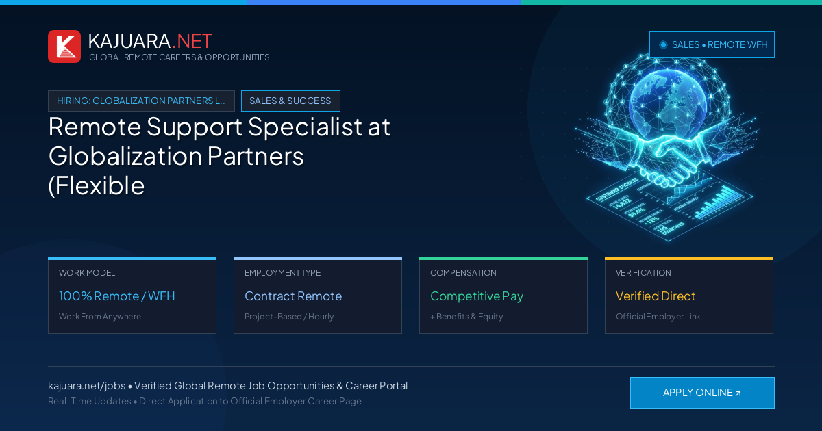 Remote Support Specialist at Globalization Partners (Flexible WFH)
