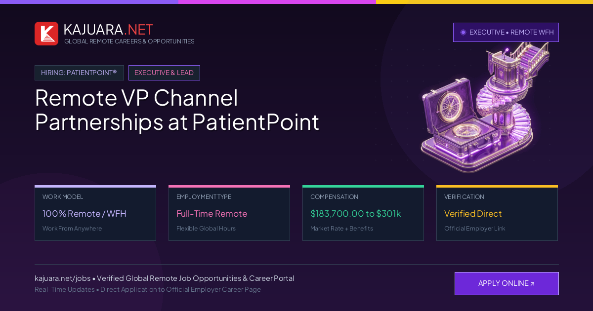 Remote VP Channel Partnerships at PatientPoint - Work From Home