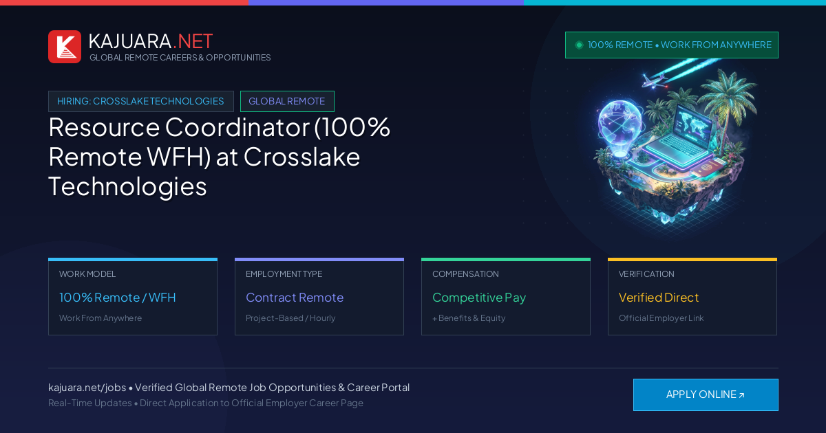 Resource Coordinator (100% Remote WFH) at Crosslake Technologies