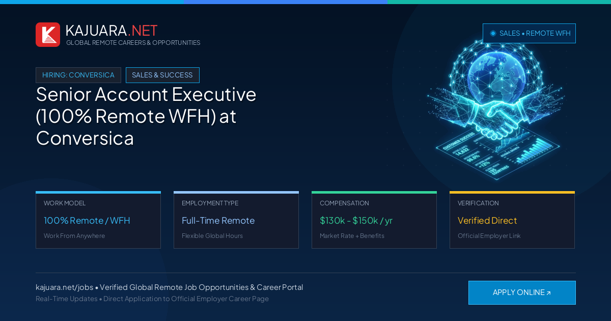 Senior Account Executive (100% Remote WFH) at Conversica