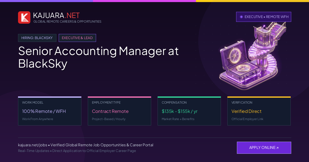 Senior Accounting Manager at BlackSky (Global Remote Career)