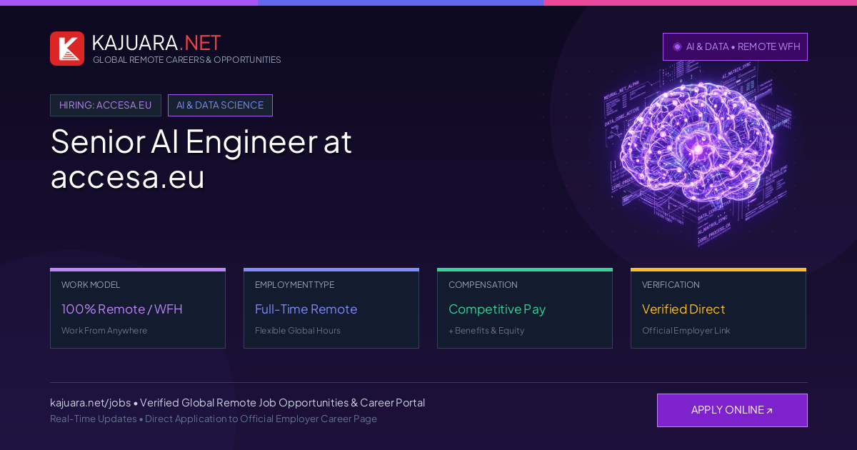 Senior AI Engineer at accesa.eu (Global Remote Career)
