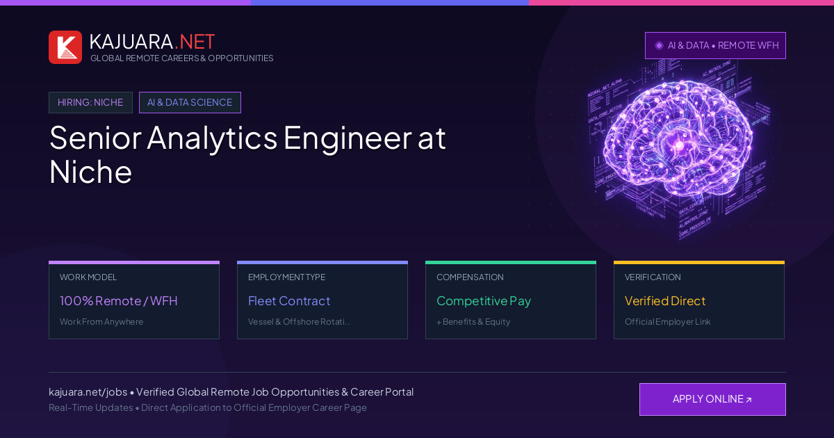 Senior Analytics Engineer at Niche (100% Remote WFH)