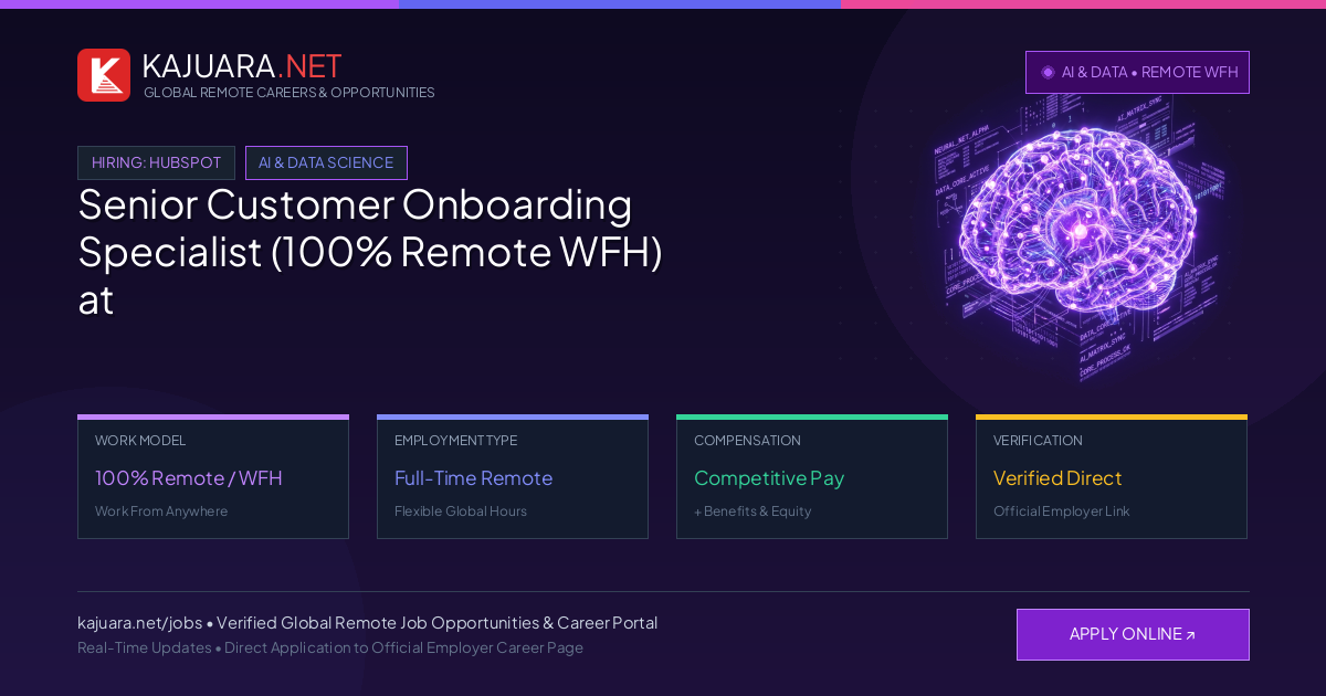 Senior Customer Onboarding Specialist (100% Remote WFH) at HubSpot