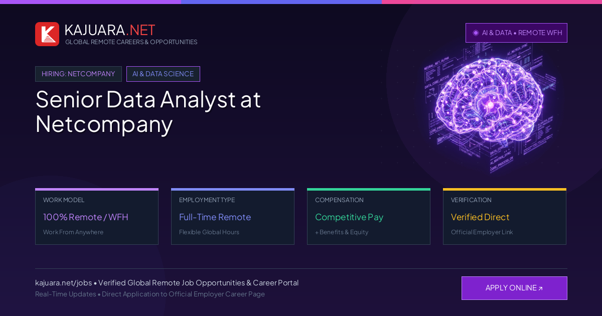 Senior Data Analyst at Netcompany - Work From Home