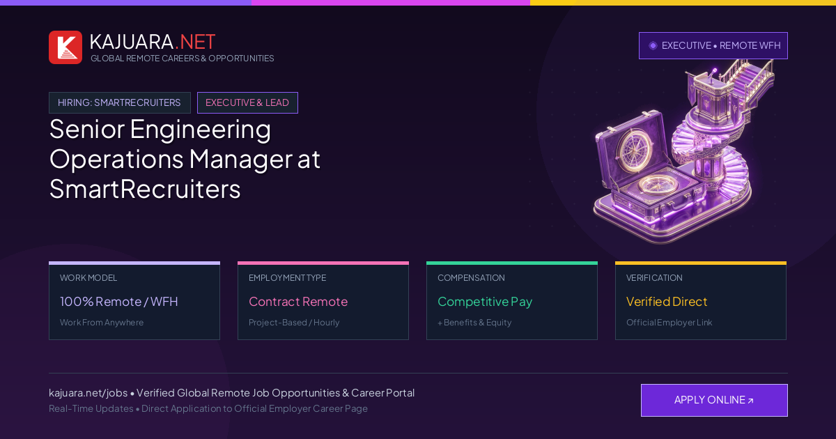 Senior Engineering Operations Manager at SmartRecruiters Remote WFH