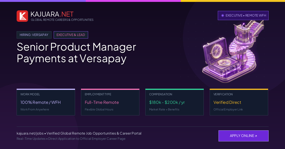 Senior Product Manager Payments at Versapay (100% Remote WFH)