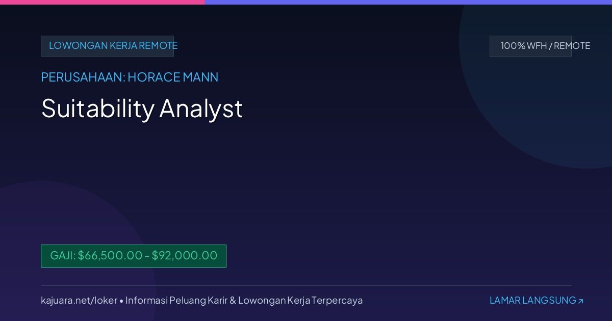 Suitability Analyst