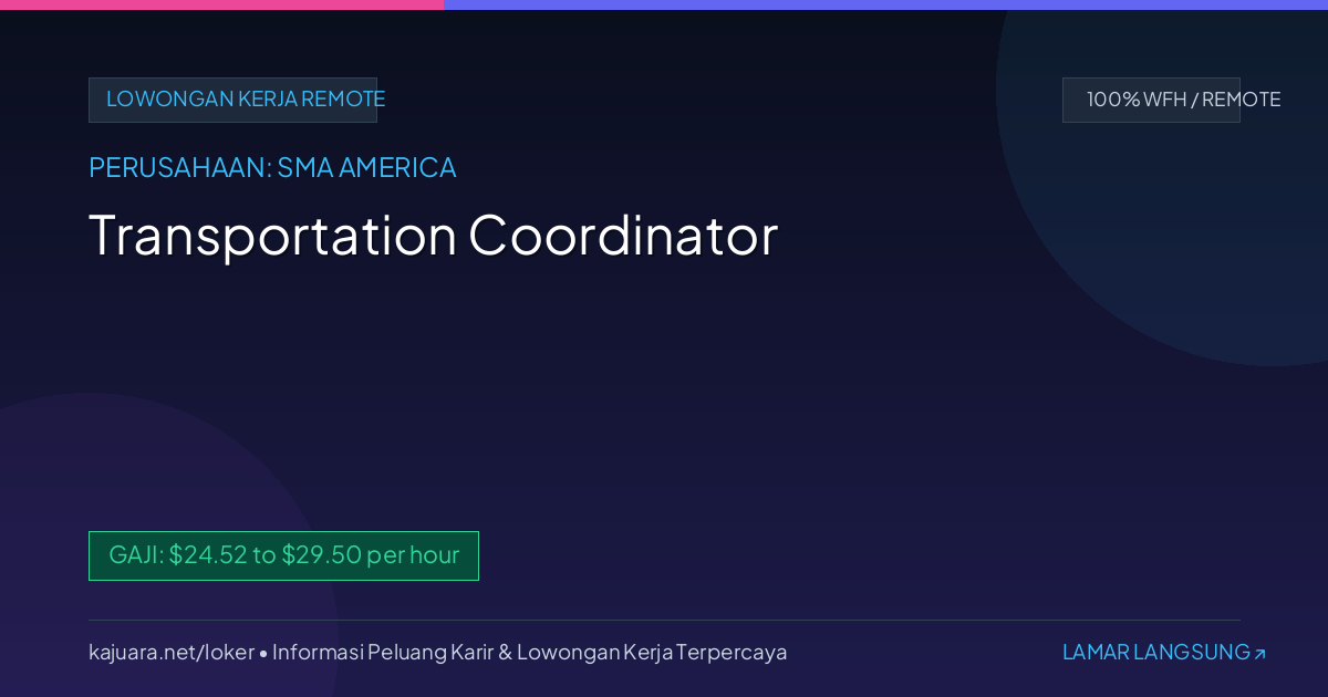 Transportation Coordinator
