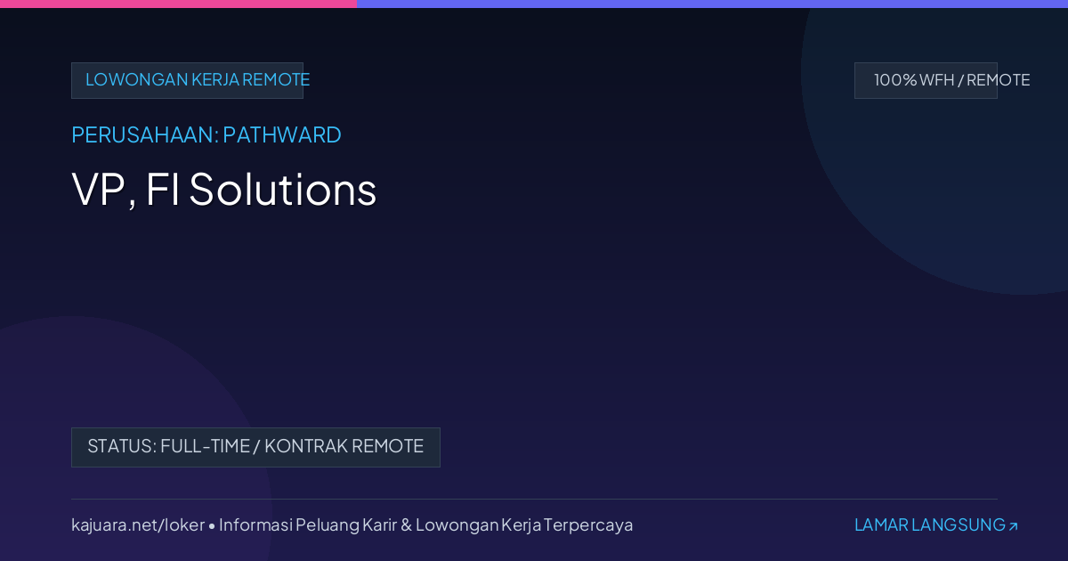 VP, FI Solutions